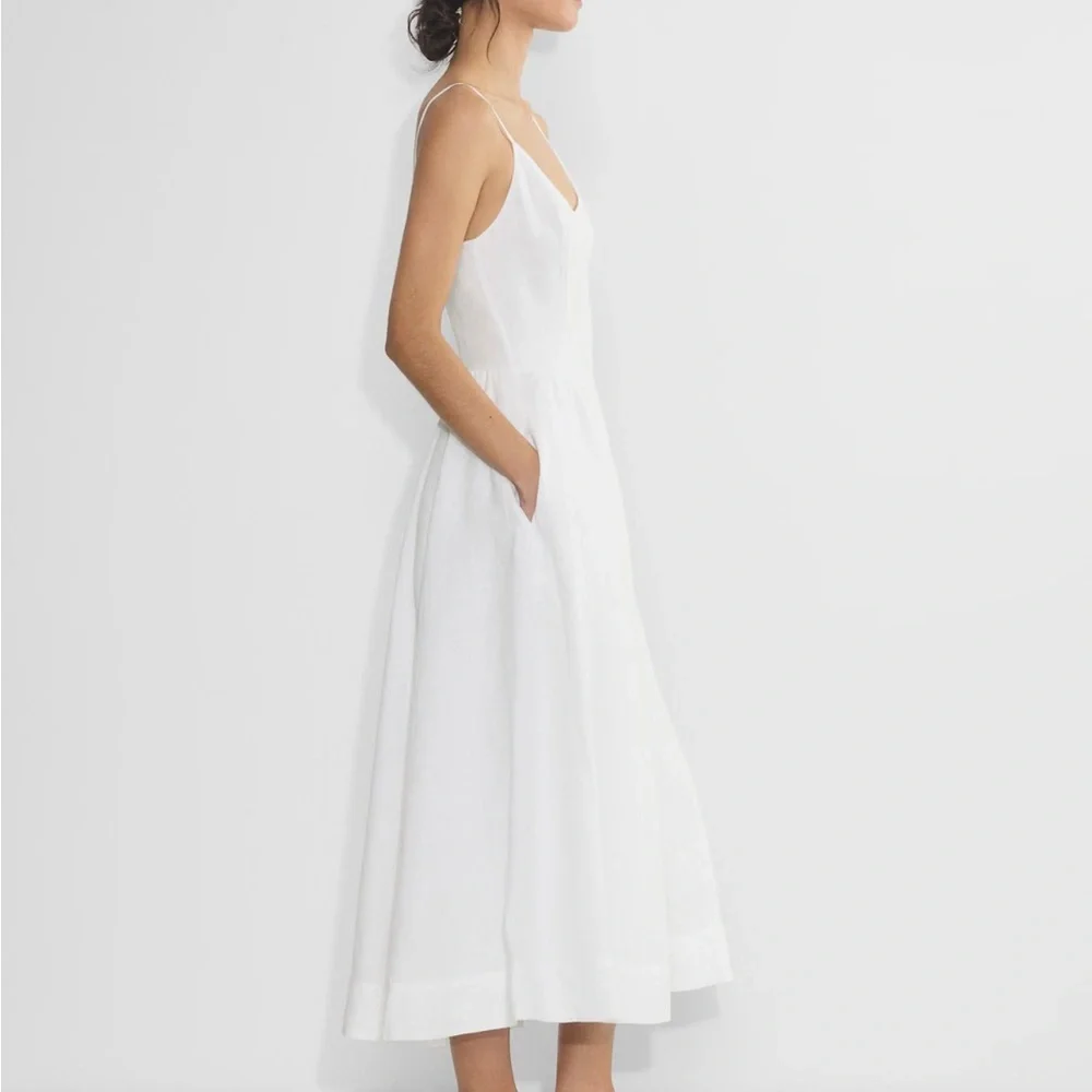 Aritzia White linen Sundress - Picture 3 of 3